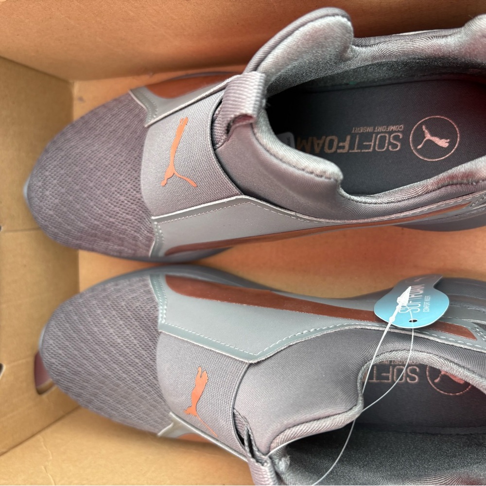 Puma Women’s Gray and Rose Gold Sneakers
